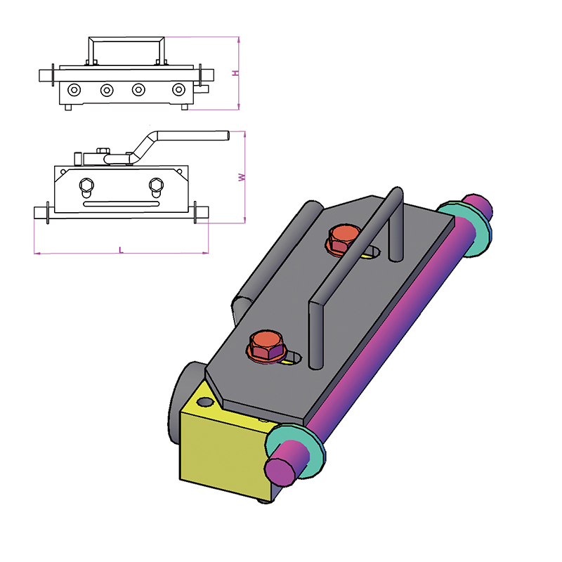 Shuttering Magnet with Handle